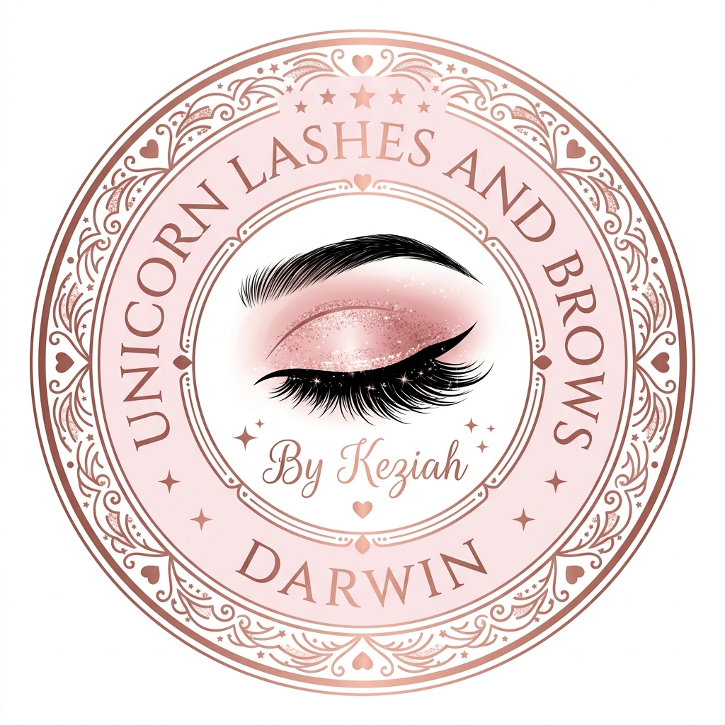 Unicorn Lashes and Brows Darwin Logo